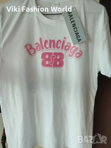 тениска balenciaga , дамски тениски баленсиага , нови дрехи balenciaga, снимка 1 - Тениски - 45982561