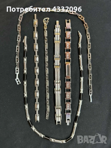 Комплект мъжки колиета - гривни