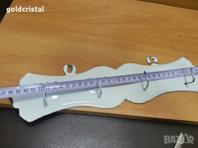 стара емайлирана закачалка , снимка 2 - Антикварни и старинни предмети - 49777264