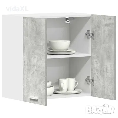 vidaXL Кухненски стенен шкаф Бетон сив 60x31x60 cm Инженерна дървесина（SKU:861228）, снимка 2 - Шкафове - 49122815