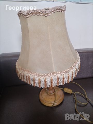Лампа с абажур от кожа, снимка 3 - Лампиони - 45687435