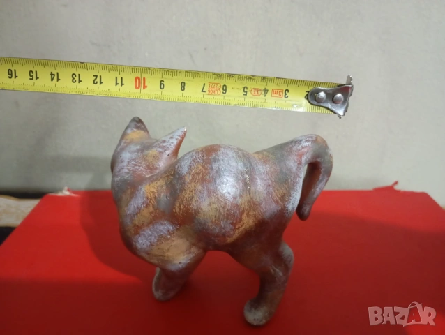 Керамична статуетка коте, снимка 3 - Статуетки - 46238507