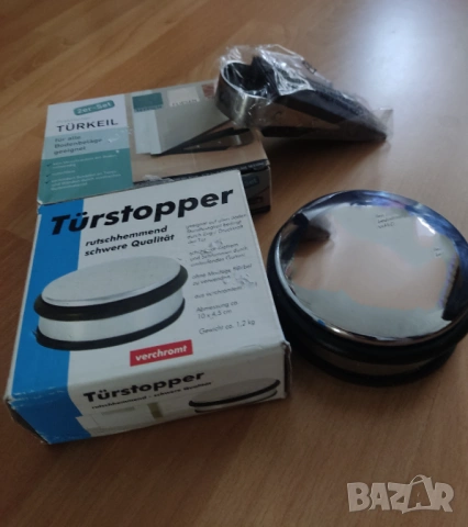 Чисто нови стопери за врата. Здрава гума, стоманени дръжки и метален неръждаем., снимка 1 - Други - 53716809