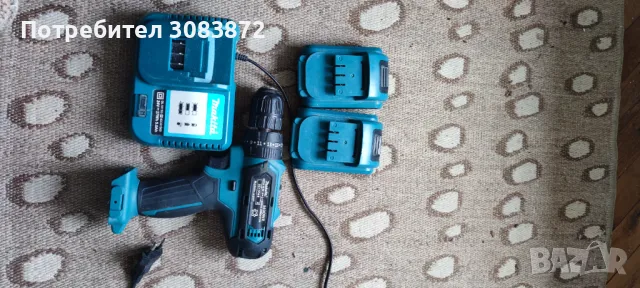 Винтоверт с две батерии и зарядно 