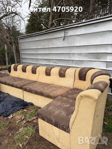 Ъглов диван+единичка канапе, снимка 2 - Дивани и мека мебел - 53063341