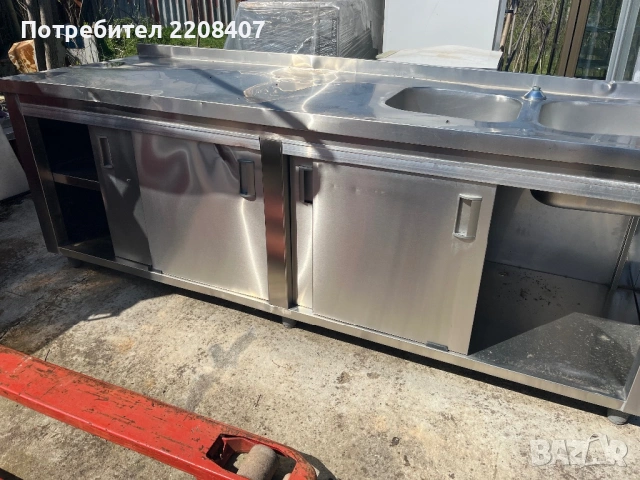 Работна маса неръждавейка, снимка 2 - Обзавеждане на кухня - 54130190