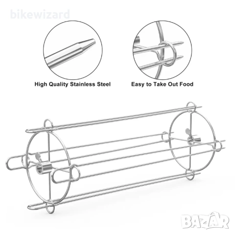 Комплект за шишчета от неръждаема стомана НОВО, снимка 5 - Барбекюта - 53458788