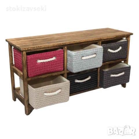 Шкаф с 6 чекмеджета, 90*30*45см, снимка 2 - Шкафове - 51221828