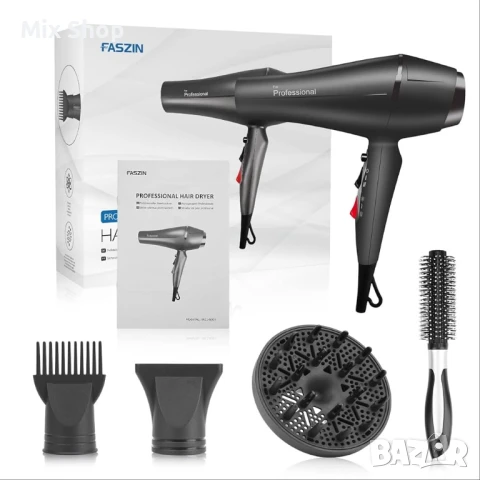 Чисто Нов Професионален йонен сешоар Faszin 2400W, снимка 8 - Сешоари - 51107916