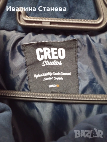 Дамско синьо яке, снимка 2 - Якета - 53430732