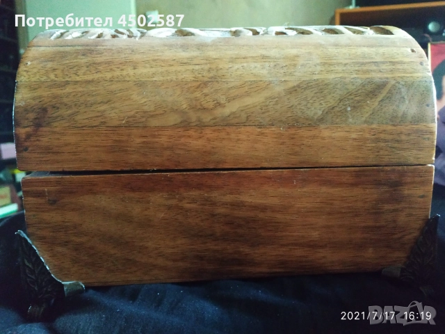 Стилен дървен органайзер за бижута, снимка 3 - Бижутерийни комплекти - 50930039