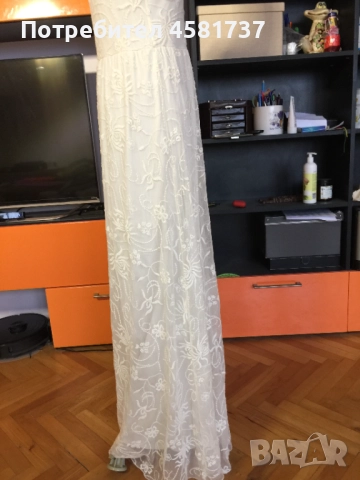 Дълга рокля ZARA., размер L, снимка 7 - Рокли - 51878410