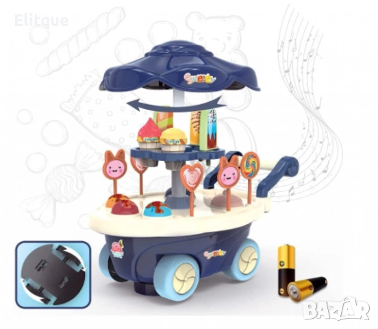 Детска количка със сладкиши и сладолед, снимка 5 - Коли, камиони, мотори, писти - 52779092