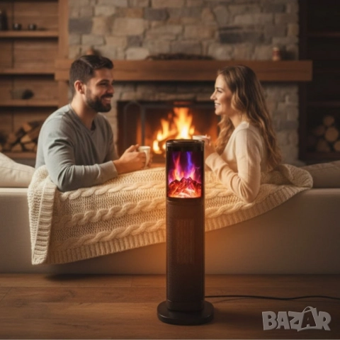 Вентилаторна PTC керамична печка Rosberg R51970IF, 2000W, 2 степени, Защита 55R51970IF, снимка 5 - Друга електроника - 52131223