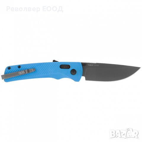 Сгъваем нож SOG Flash AT, в цвят Civic Cyan - 8,76 см
