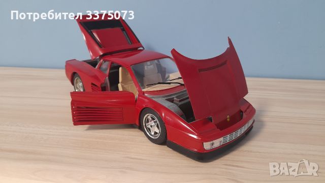 Ferrari testarossa 1:18 Burago , снимка 6 - Колекции - 46719049