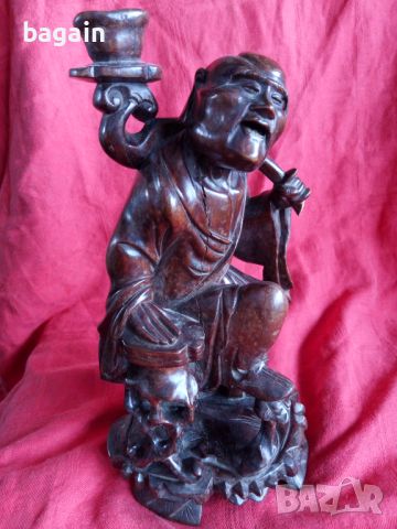 Буда. Старинна статуя. Цин., снимка 7 - Антикварни и старинни предмети - 46453212