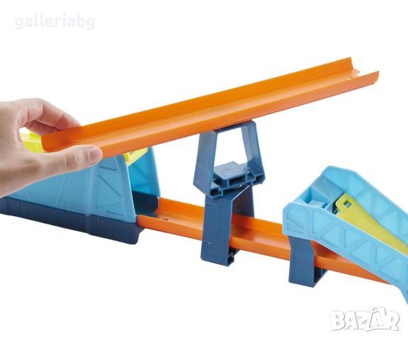 Hot Wheels Track Builder - Комплект елементи за скок, снимка 3 - Коли, камиони, мотори, писти - 45149803