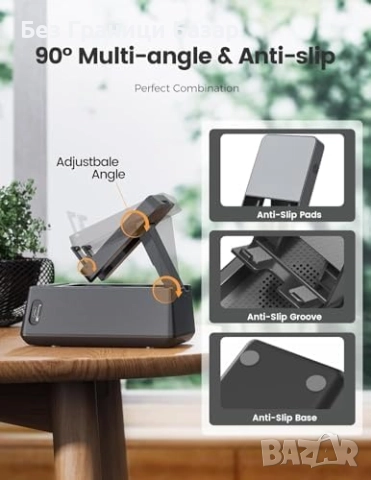 Нова Мъжка Bluetooth колонка с часовник и стойка за телефон, идеален подарък, снимка 7 - Друга електроника - 51682002