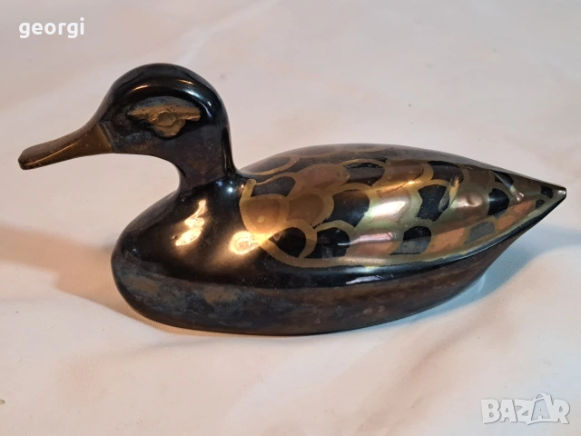 бронзова статуетка патица 32/3, снимка 4 - Статуетки - 53137661