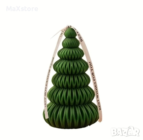 3D Елха Силиконов молд форма за свещи гипс сапун смола , снимка 3 - Форми - 51955188