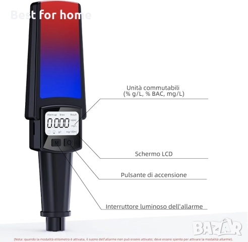 Olubfdh Сертифициран преносим дрегер, снимка 4 - Друга електроника - 52430605