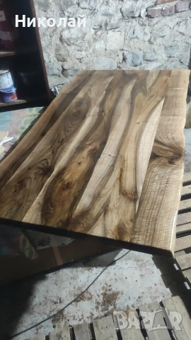 Маса от масив орех, снимка 11 - Маси - 53541669