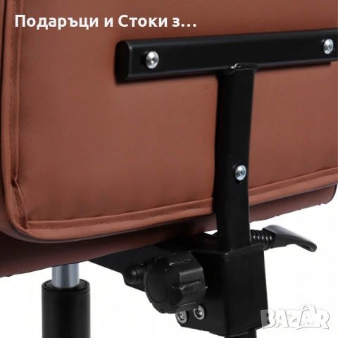 Ергономичен офис стол с лумбална опора от еко кожа – комфорт за дълги часове без болки, снимка 5 - Столове - 53238490