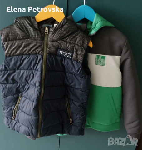 Лот от елек и пролетно яке размер 134 в перфектно състояние за 6 евро