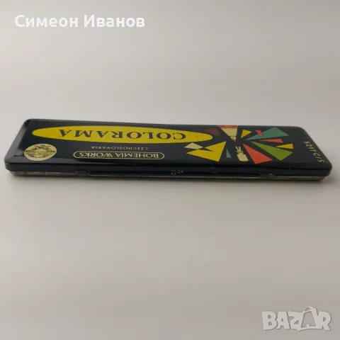 Стара метална кутия BOHEMIA Works Toison D`or COLORAMA #5498, снимка 8 - Антикварни и старинни предмети - 48010814