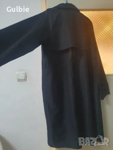 Дамски черен тренч, снимка 4 - Якета - 49928568