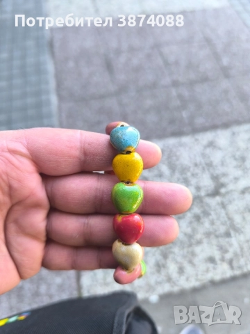 Керамична Гривна Сърце, снимка 2 - Гривни - 52063206