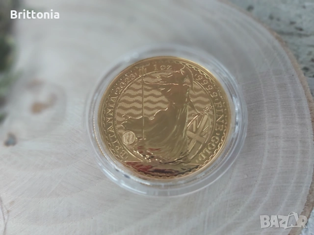 Златна монета Британия Елизабет 1 унция, снимка 3 - Нумизматика и бонистика - 53851384