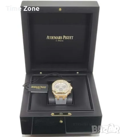 Audemars Piguet Royal Oak Offshore Chronograph 37mm Rose Gold Grey Diamond Дамски Различни Варианти, снимка 2 - Дамски - 48182946