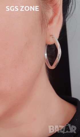 Сребърни обеци подходящи както за ежедневието така и за празниците, снимка 3 - Обеци - 53005924