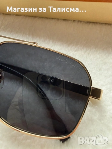 Слънчеви очила Louis Vuitton – метална рамка, с кутия и аксесоари, снимка 3 - Слънчеви и диоптрични очила - 53570442
