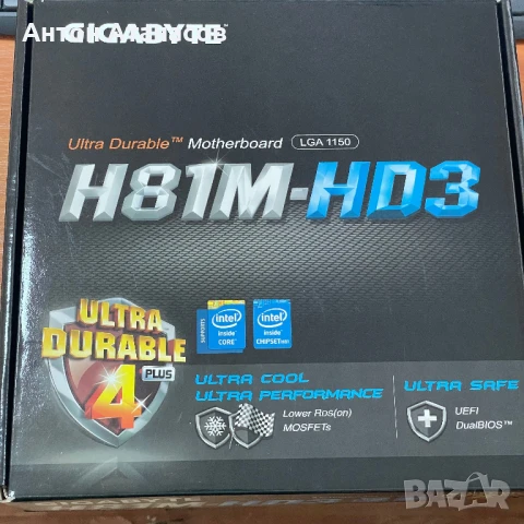 GIGABYTE H81M-HD3 / i7-4790k 4Ghz / 2x4 DDR3 1600, снимка 8 - Дънни платки - 50952384