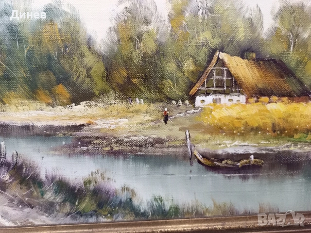 Маслена живопис „Селски пейзаж“ (65х85 см)