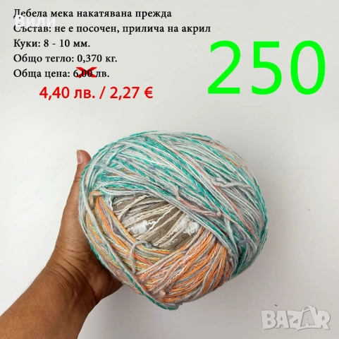 Евтини прежди в малки количества - нови и остатъци , снимка 9 - Други - 52042441