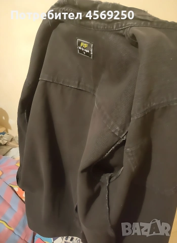 Мъжка черна дънкова риза P?P нова – размер M, distressed / street style, снимка 3 - Ризи - 53815574