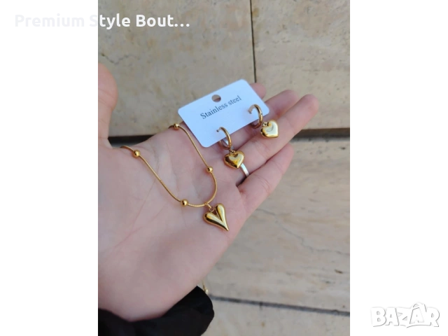 колие и обеци от медицинска стомана 