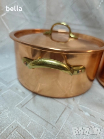 Луксозен комплект медни съдове – немско качество и класически дизайн., снимка 8 - Антикварни и старинни предмети - 53389812