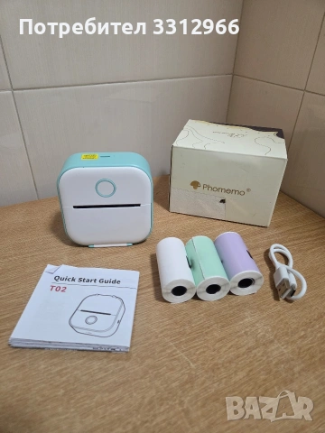 Чисто нов преносим термопринтер Phomemo T02,