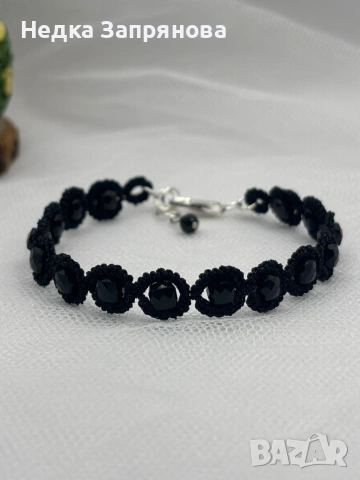 Гривна Стил Ръчно изработена Естествени камъни или стъклени Изработка по поръчка , снимка 13 - Гривни - 52713646