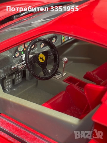 Ретро модел на Ferrari F 40 1/18, снимка 6 - Колекции - 54199022