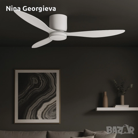 Brizy Bright Minimal – Вентилатор за таван с лампа