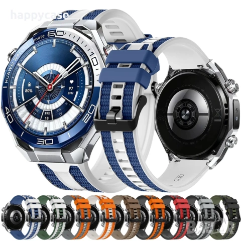 DOUBLE Силиконова каишка Huawei Watch GT6 Pro 5 GT5 Pro 4 GT4 GT3 GT2