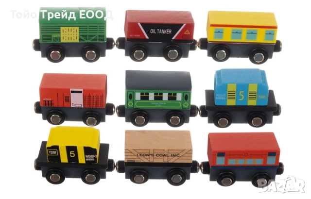 Дървена железница-влакче, снимка 4 - Образователни игри - 52671812