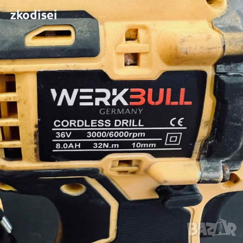 Комплект 2бр. винтоверт WERKBULL - CORDLESS DRILL, снимка 2 - Винтоверти - 51508361