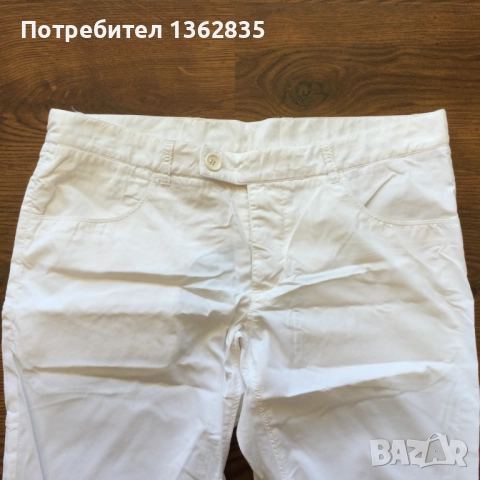 НОВ оригинални мъжки бял летен тънък панталон PRADA размер 52 / L, снимка 2 - Панталони - 52573004